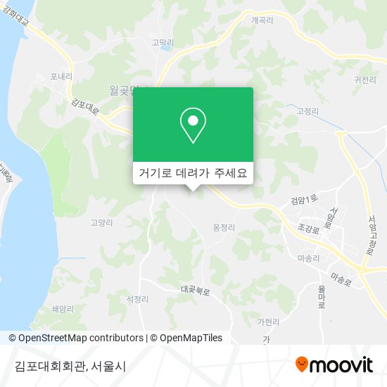 김포대회회관 지도
