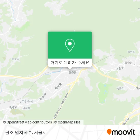 원조 멸치국수 지도
