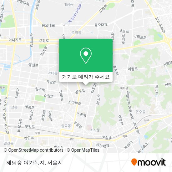 해담숲 여가녹지 지도