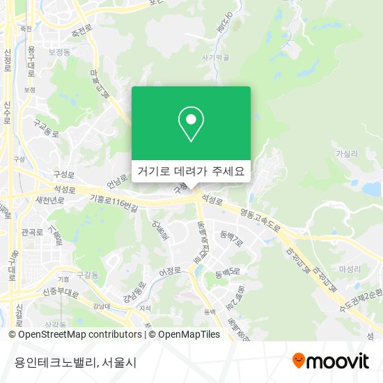 용인테크노밸리 지도
