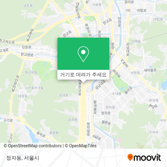 정자동 지도