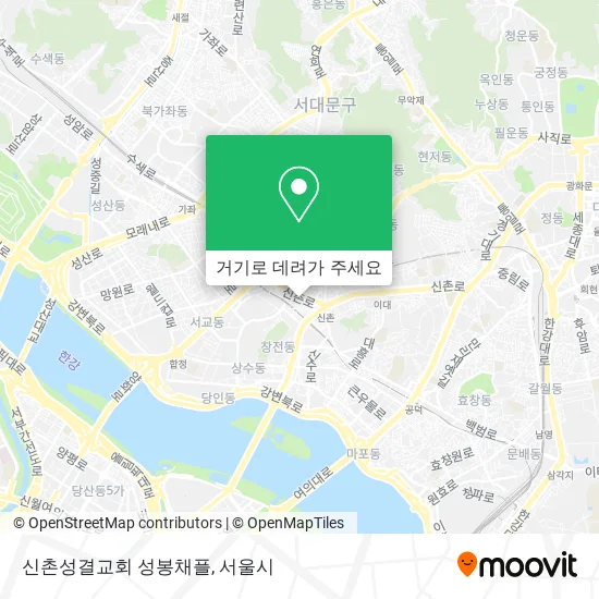 신촌성결교회 성봉채플 지도