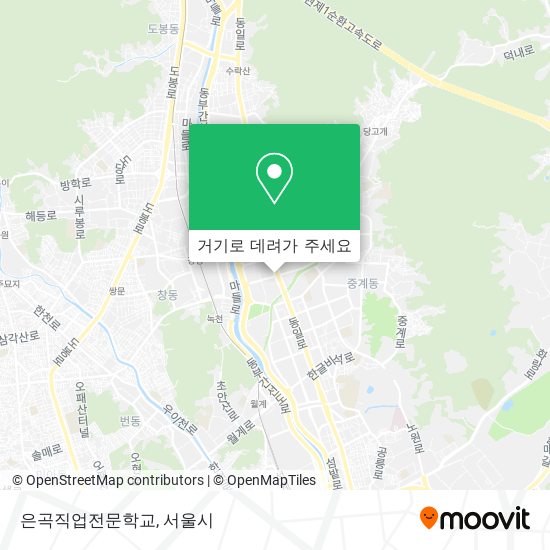은곡직업전문학교 지도