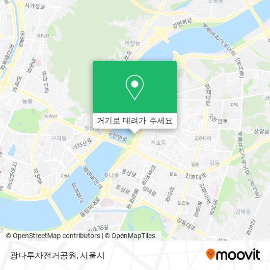 광나루자전거공원 지도