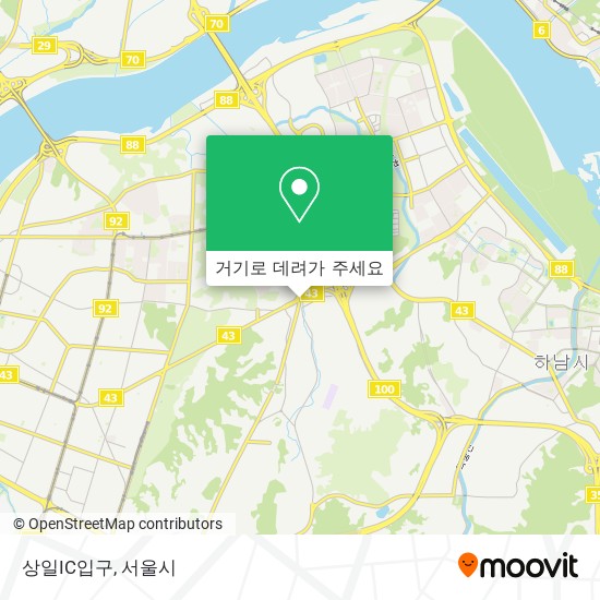 상일IC입구 지도