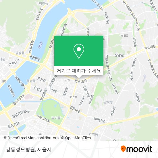 강동성모병원 지도