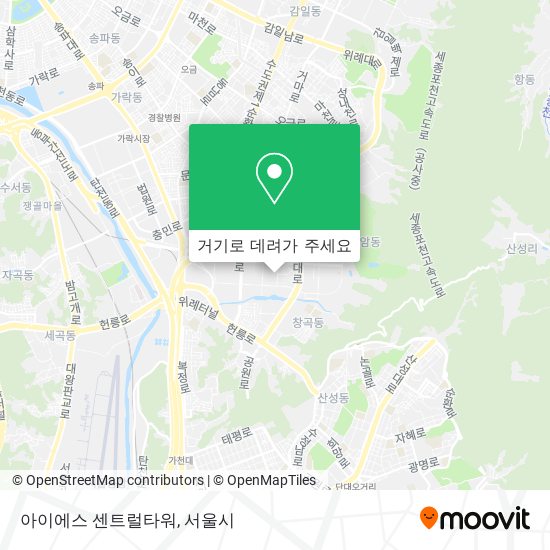 아이에스 센트럴타워 지도