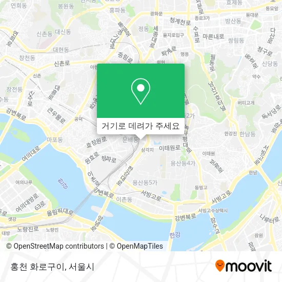 홍천 화로구이 지도
