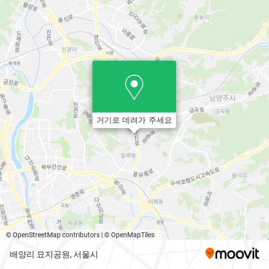 배양리 묘지공원 지도