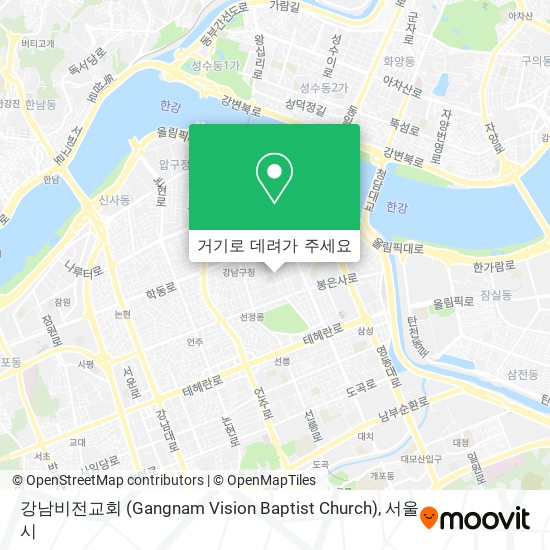 강남비전교회 (Gangnam Vision Baptist Church) 지도