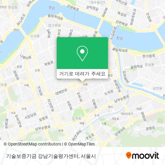 기술보증기금 강남기술평가센터 지도