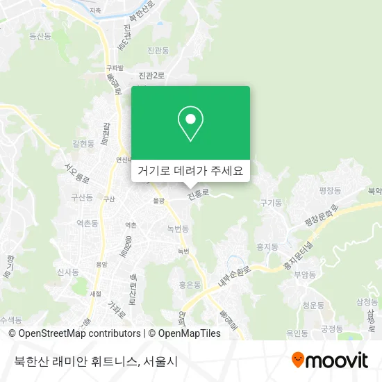 북한산 래미안 휘트니스 지도