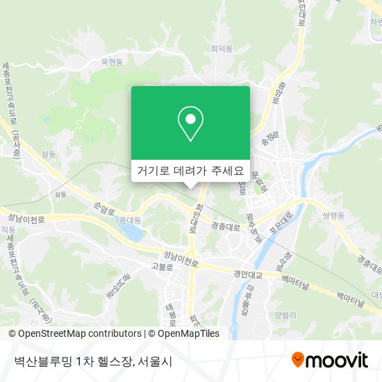 벽산블루밍 1차 헬스장 지도