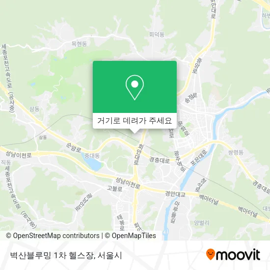 벽산블루밍 1차 헬스장 지도