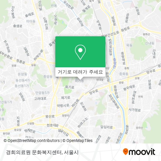 경희의료원 문화복지센터 지도
