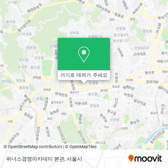 위너스경영아카데미 본관 지도