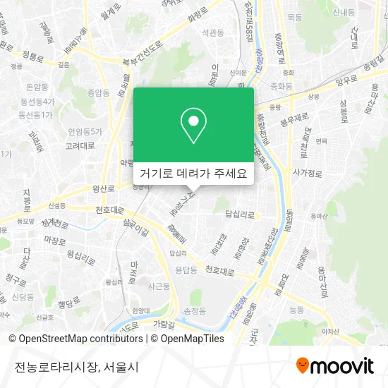 전농로타리시장 지도