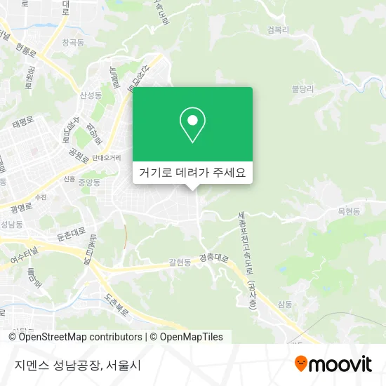 지멘스 성남공장 지도