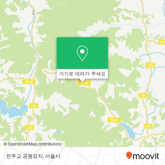 천주교 공원묘지 지도