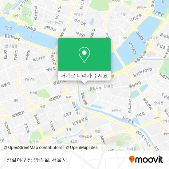 잠실야구장 방송실 지도