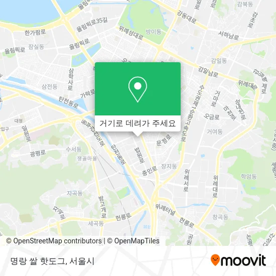 명랑 쌀 핫도그 지도