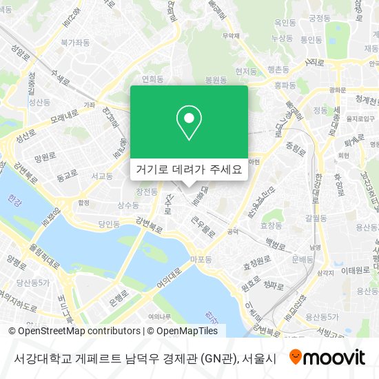 서강대학교 게페르트 남덕우 경제관 (GN관) 지도