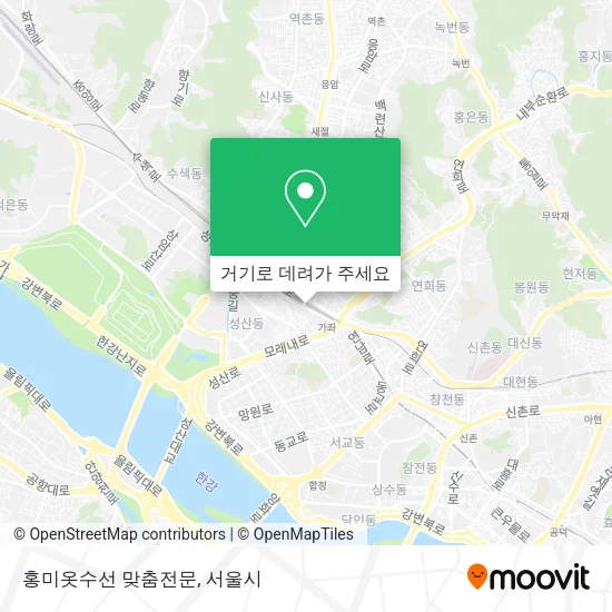 홍미옷수선 맞춤전문 지도