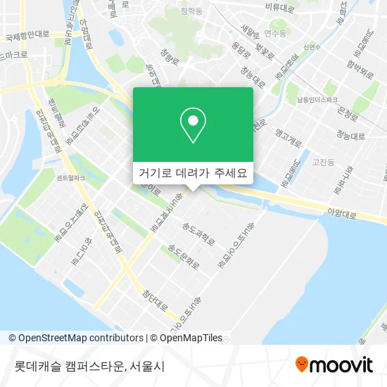 롯데캐슬 캠퍼스타운 지도