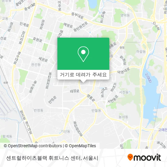 센트럴하이츠블랙 휘트니스 센터 지도