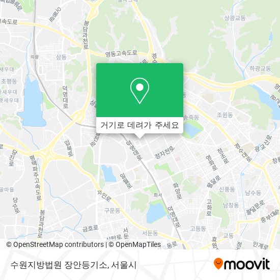 수원지방법원 장안등기소 지도