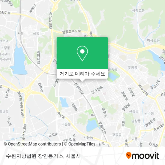 수원지방법원 장안등기소 지도