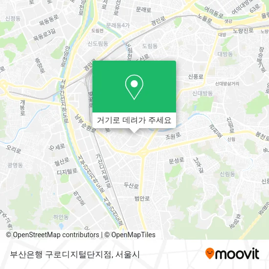 부산은행 구로디지털단지점 지도