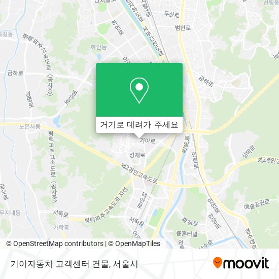 기아자동차 고객센터 건물 지도