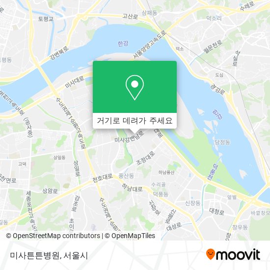 미사튼튼병원 지도