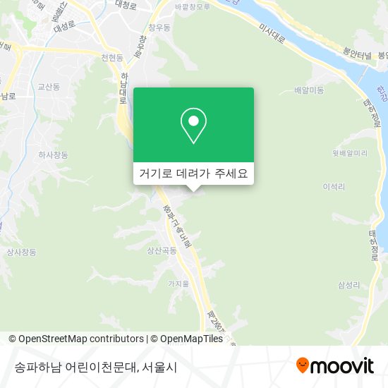 송파하남 어린이천문대 지도