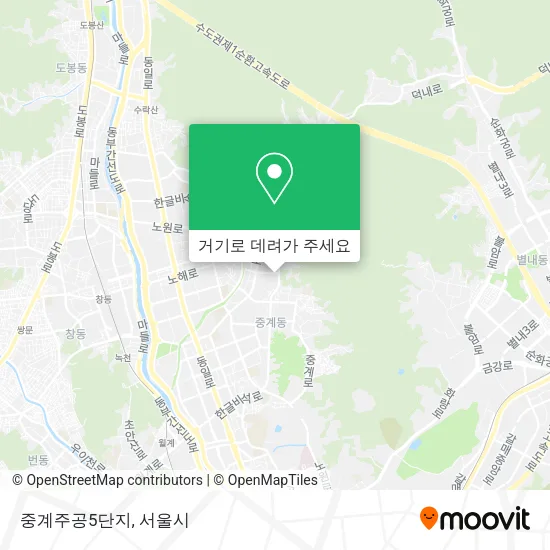 중계주공5단지 지도
