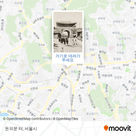 돈의문 터 지도