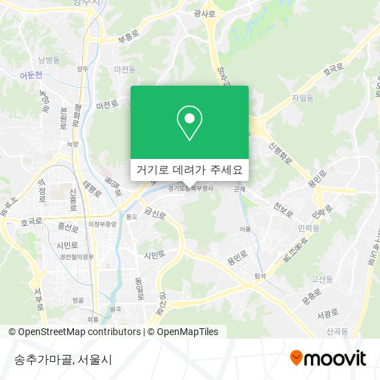 송추가마골 지도