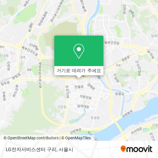 LG전자서비스센터 구리 지도