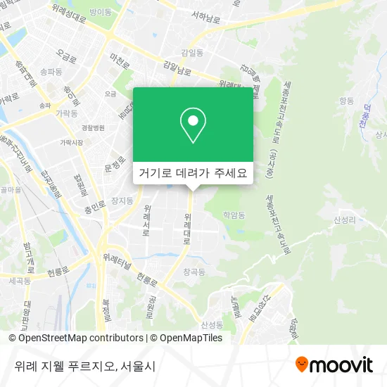 위례 지웰 푸르지오 지도