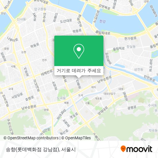 송향(롯데백화점 강남점) 지도