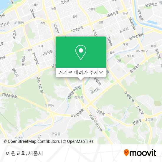 예원교회 지도