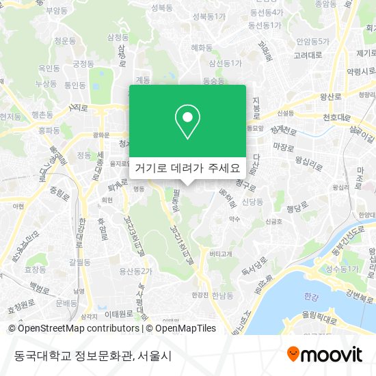 동국대학교 정보문화관 지도