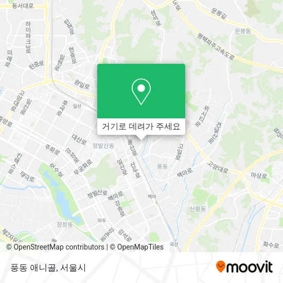 풍동 애니골 지도