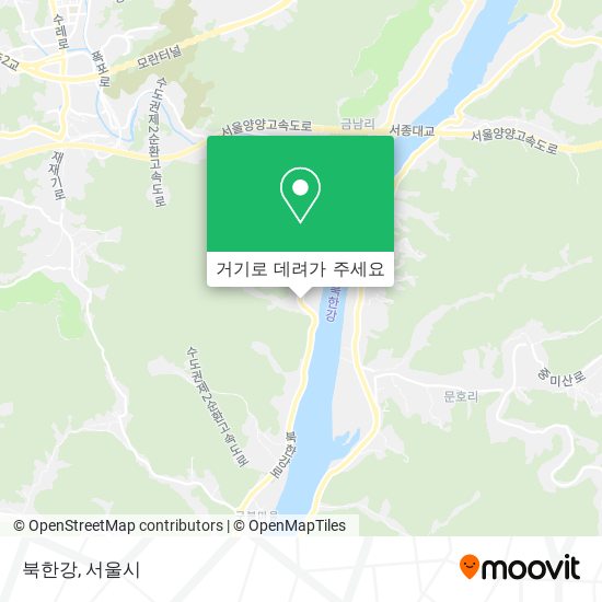 북한강 지도