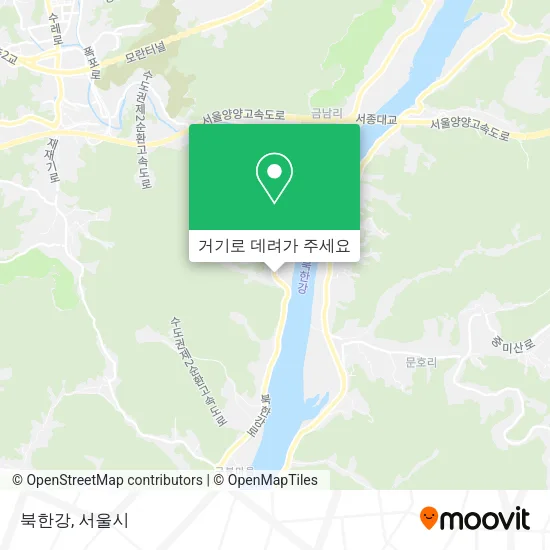 북한강 지도