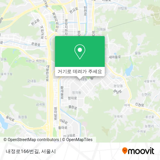 내정로166번길 지도