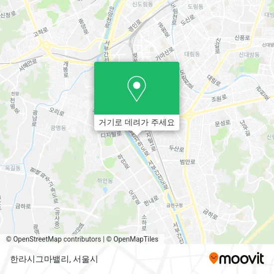 한라시그마밸리 지도
