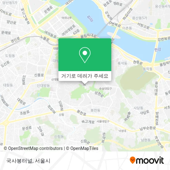 국사봉터널 지도