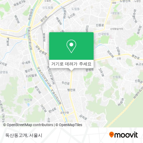 독산동고개 지도